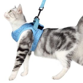 Adjustable Anti-Escape Small Cat Belt Kitten Harness Light Breathable Soft Pet Vest Wiring Harness Traction Belt Kitten Walking