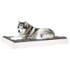 Dog Bed White 40"x29.1"x3.5" Solid Wood Pine