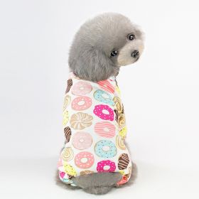 Pet Pajamas For Small & Medium Dogs; Cute Dog Pajamas Cat Jumpsuit; Pet Apparel; pet clothing (Color: Yellow duck, size: M)