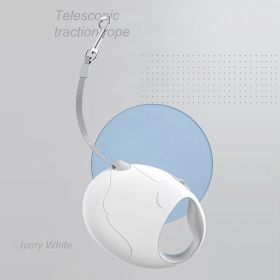 Pet High Premium Outing Traction Automatic Retractable Leash (Color: White, size: S)