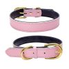 Genuine Leather Dog Collar; Wide Dog Collar; Soft Padded Breathable Adjustable Tactical Waterproof Pet Collar